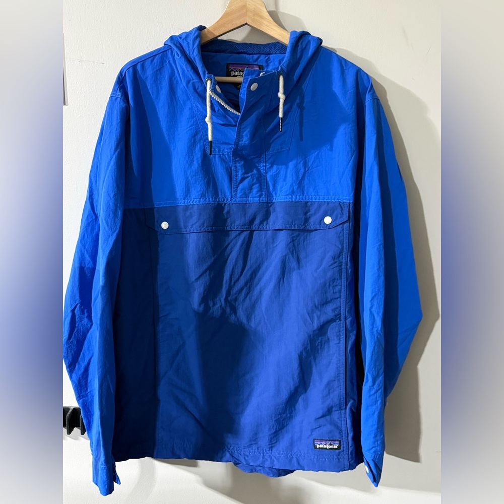 Patagonia Men’s Anorak Jacket, Blue, Sz XL